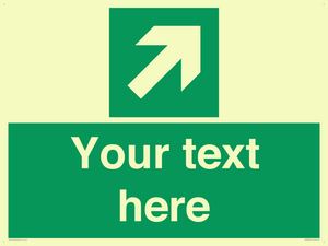 Custom Arrow Top Right Sign